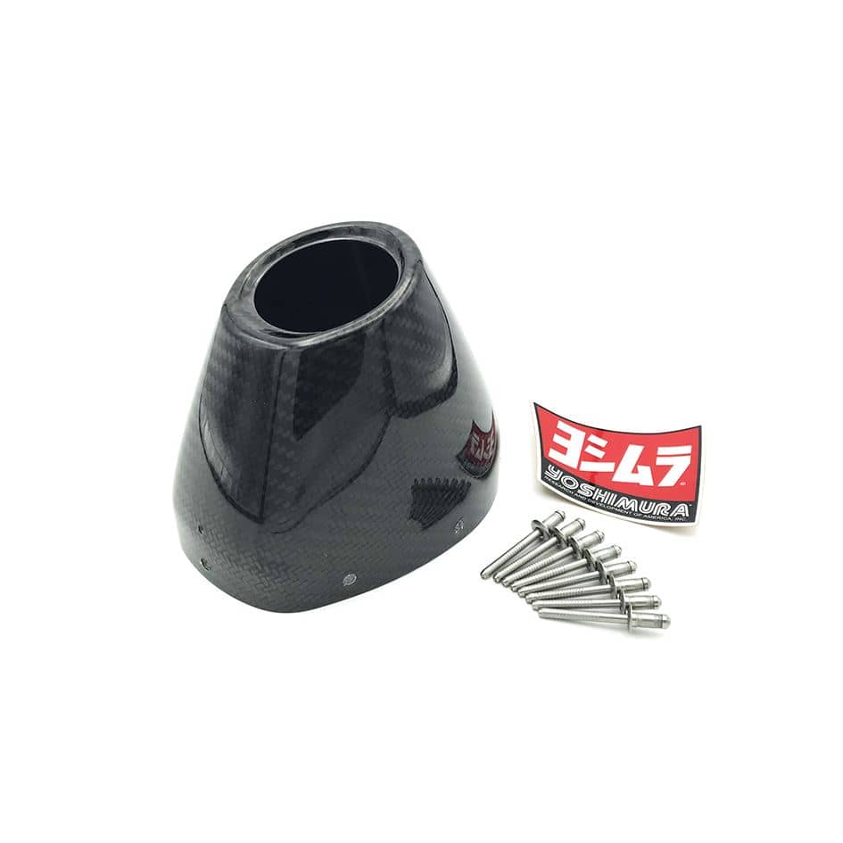 Yoshimura Exhaust Carbon End Caps For RS-4 Silencers Honda-RS4-CFC-KIT